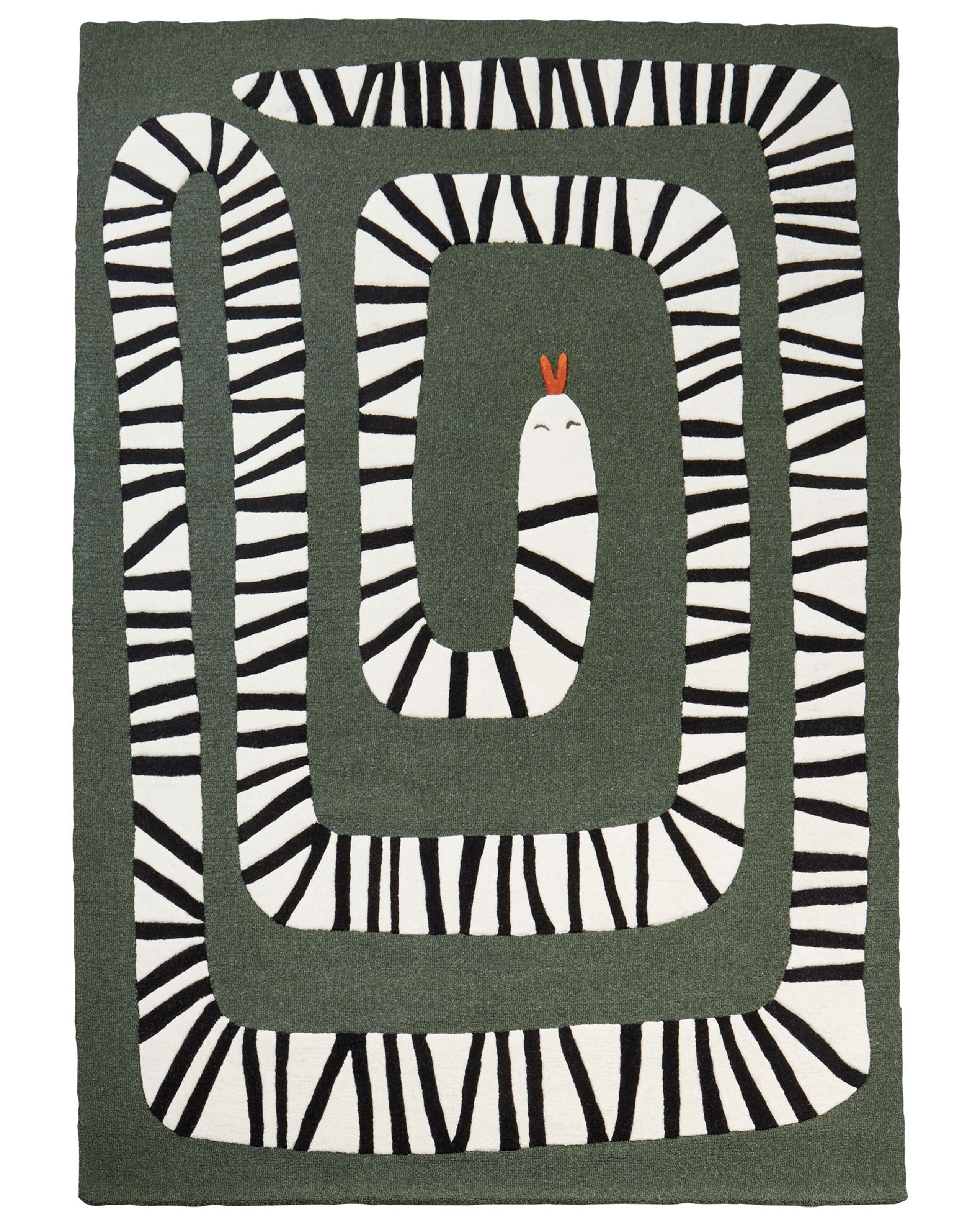 Dywan wełniany 160 x 230 cm wąż wzór