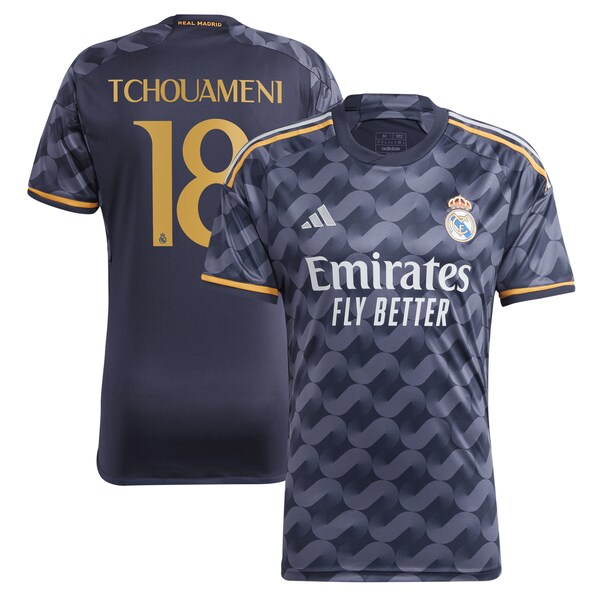 Aurélien Tchouaméni Los Merengues adidas 2023/24 Away Replica Player Jersey - Navy/White
