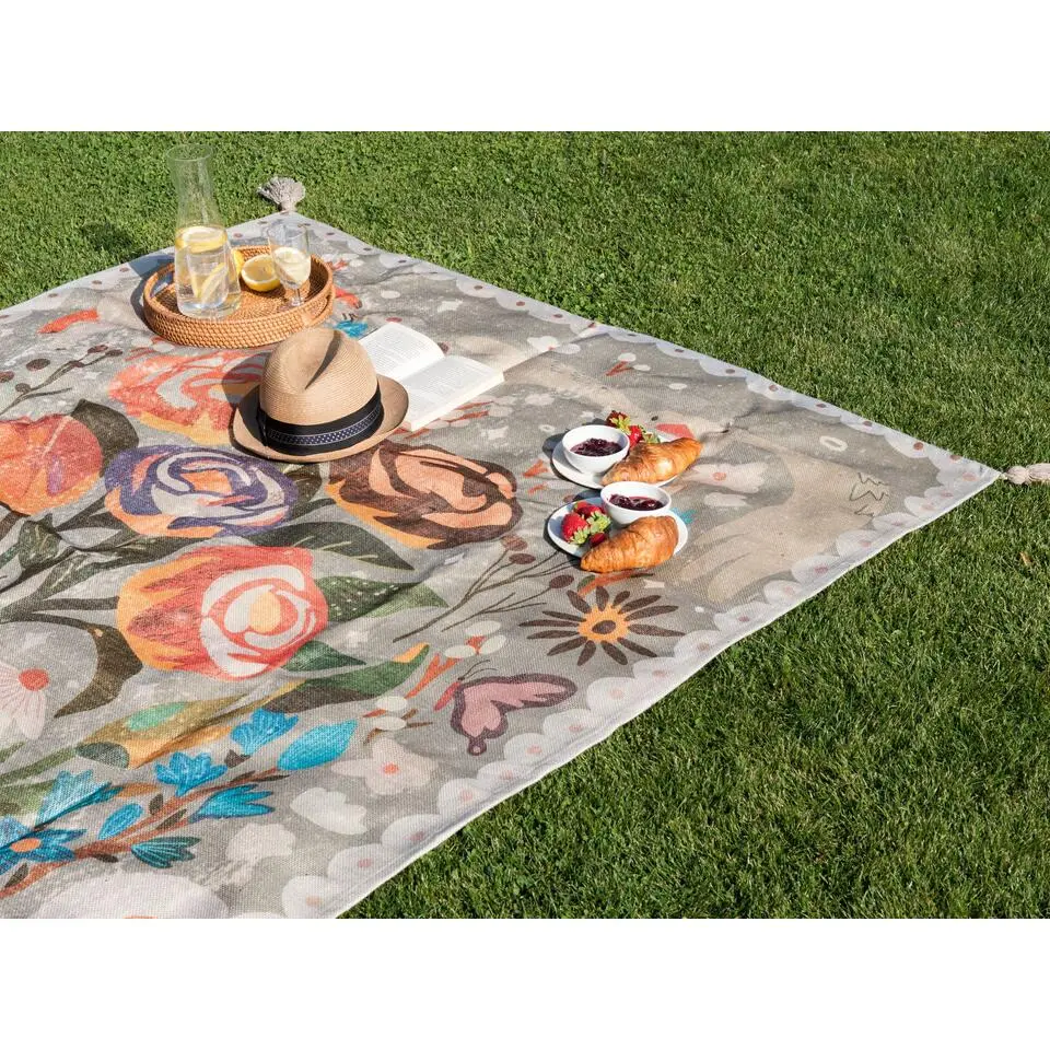 BANDOWALI - Picknickkleed - Meerkleurig - 150 x 200 cm - Polyester