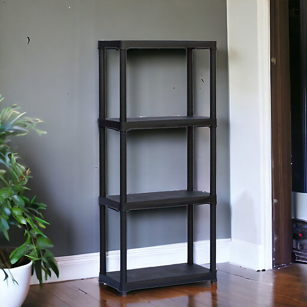 Armoire d'extérieur Dbellucc, Etagere extérieure, Armoire de balcon polyvalente, Armoire d'extérieur, Anthracite, 60x30h133 cm
