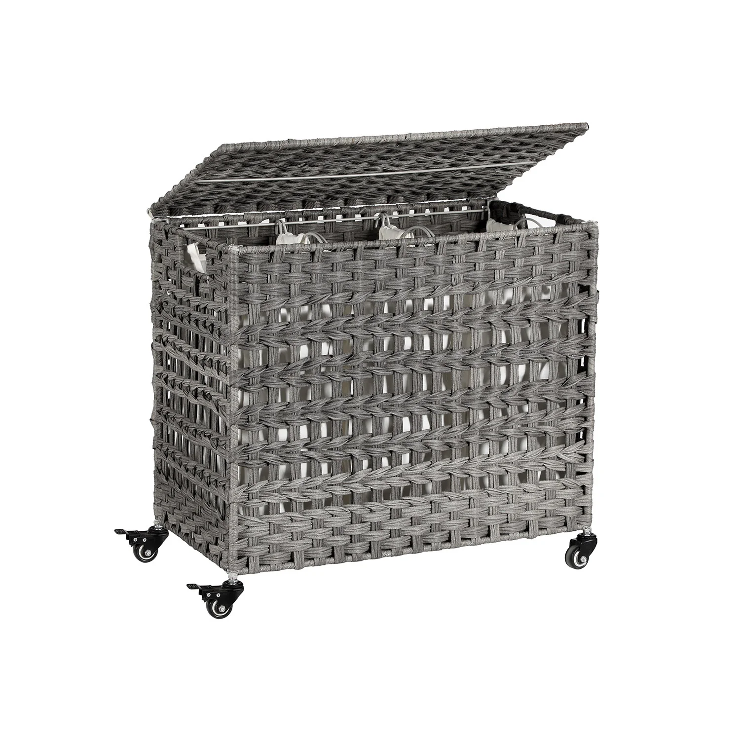 Panier à linge tissé à la main