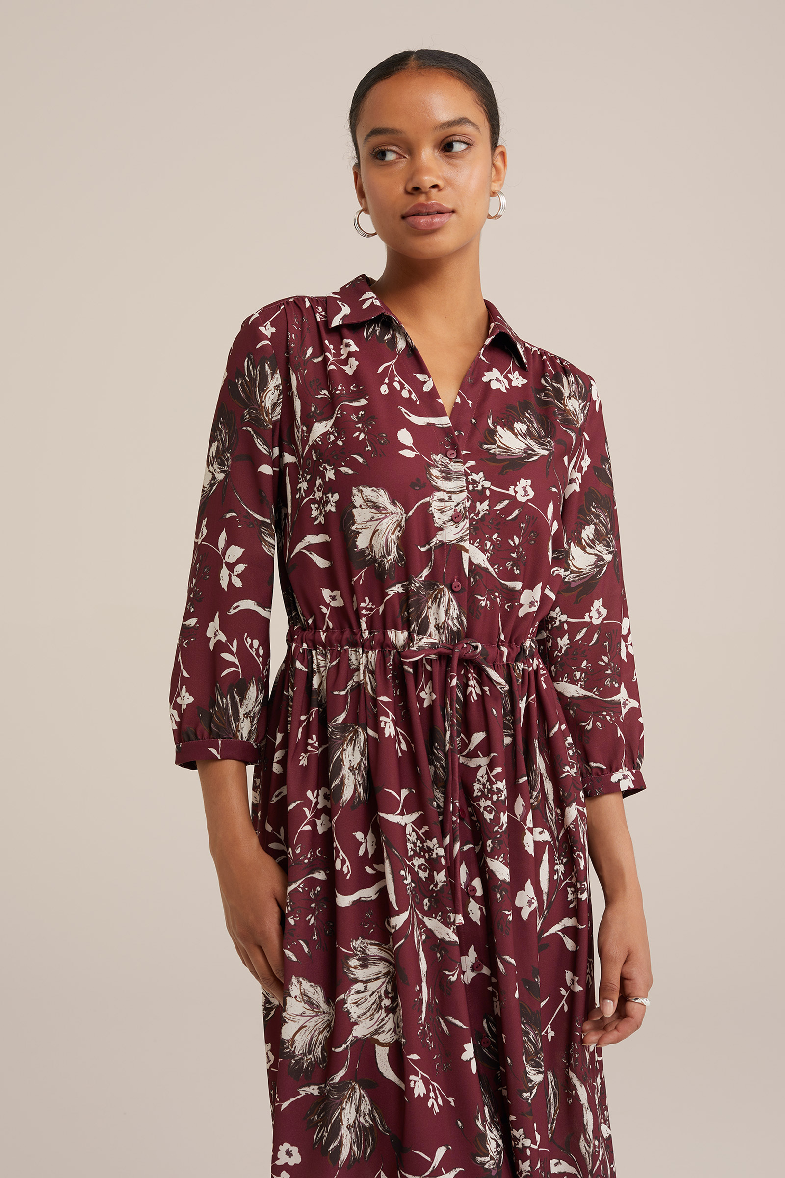 Dames jurk met dessin