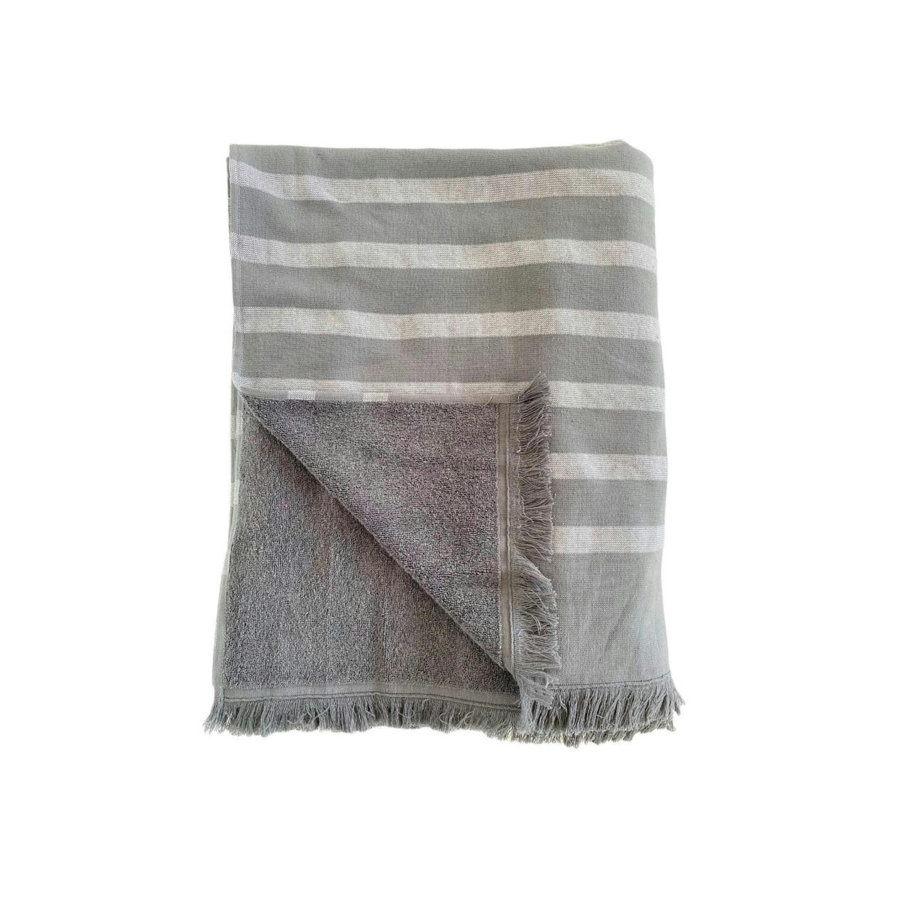 DOUBLÉE ÉPONGE - Fouta coton doublée éponge  