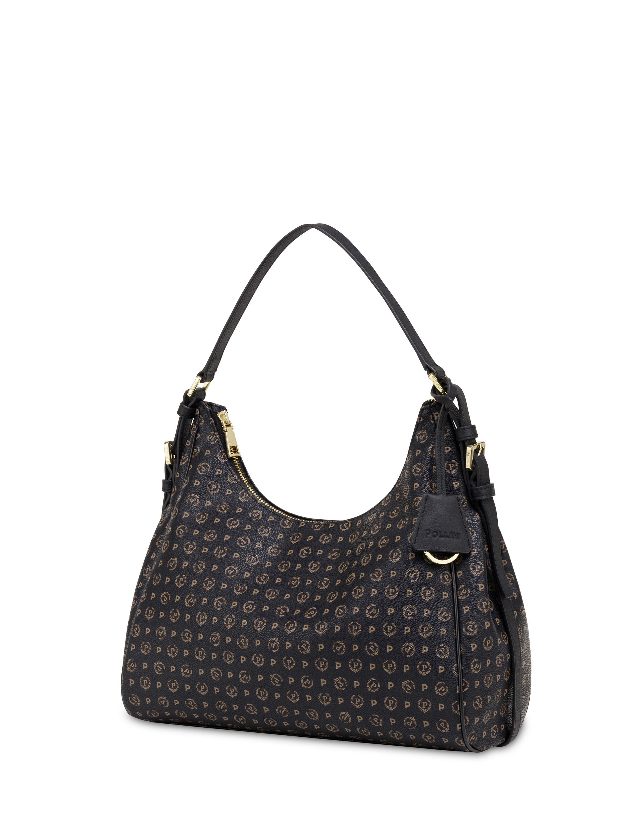 Hobo Bag Heritage Pvc Nero/nero