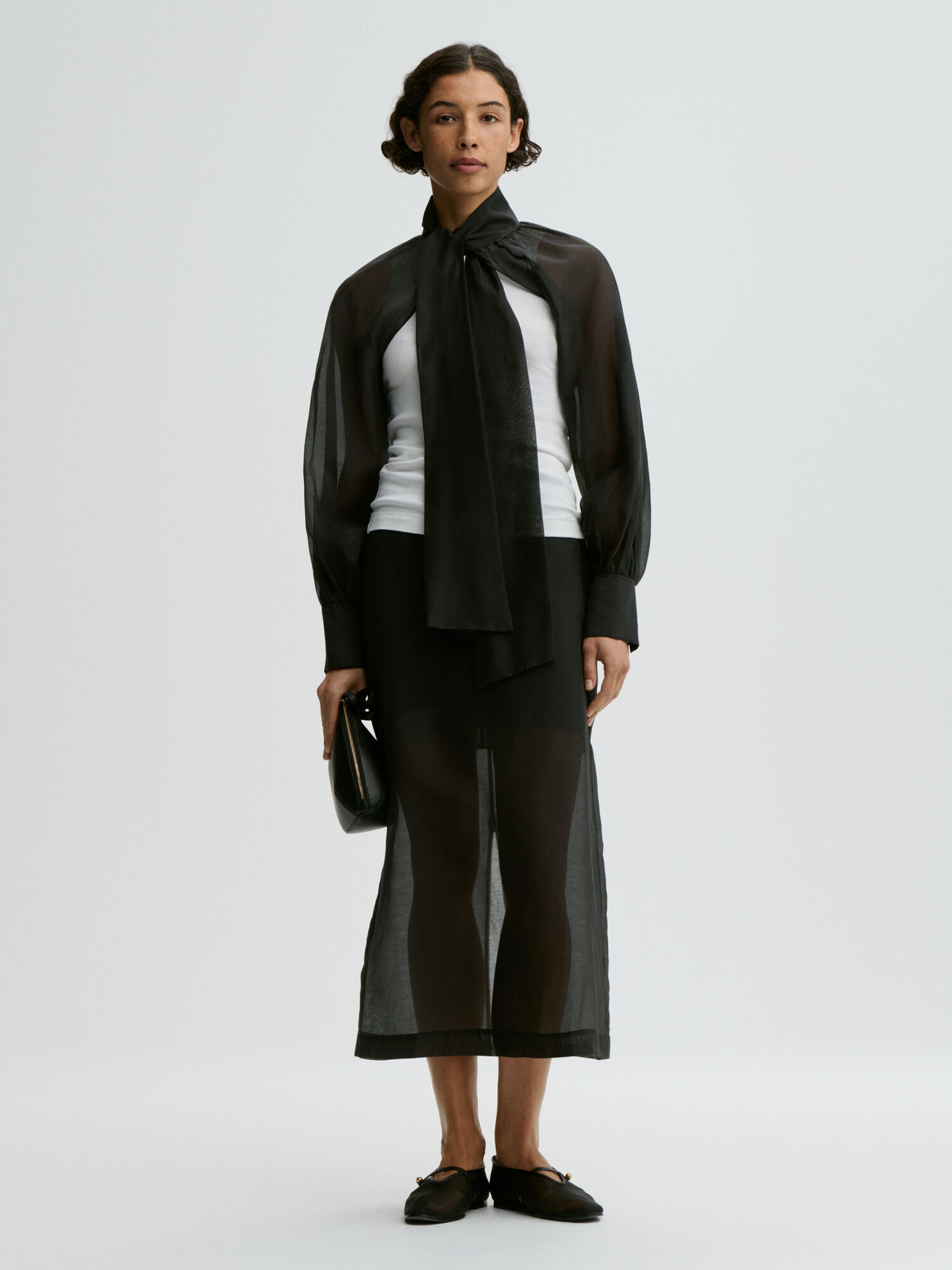 Canny silkeorganza bolero-top
