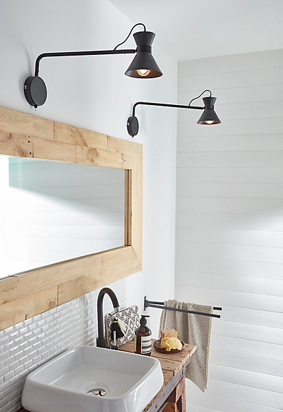 Miroir Wood bois clair L.140 x l.40 cm