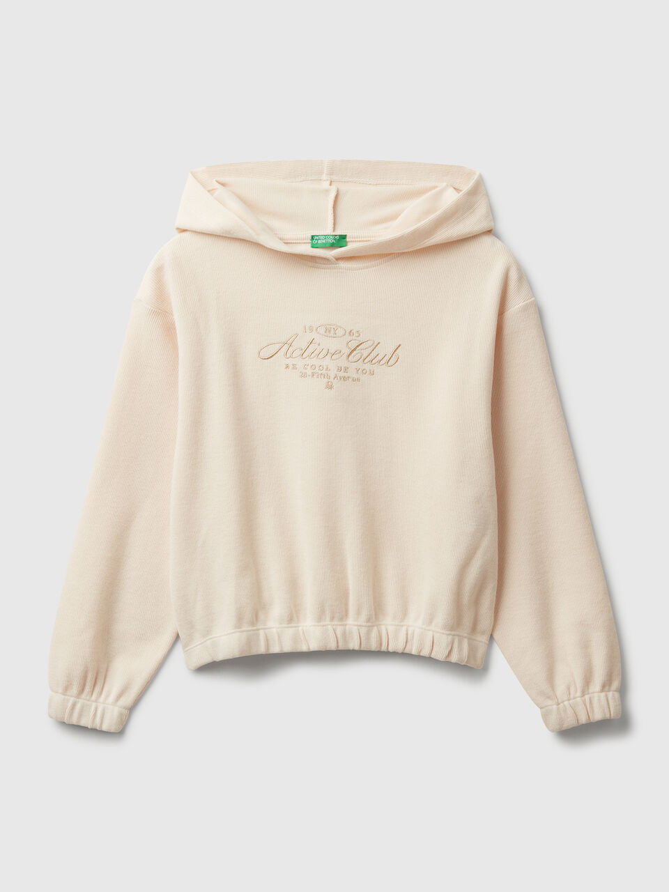Warm sweatshirt with lurex embroidery