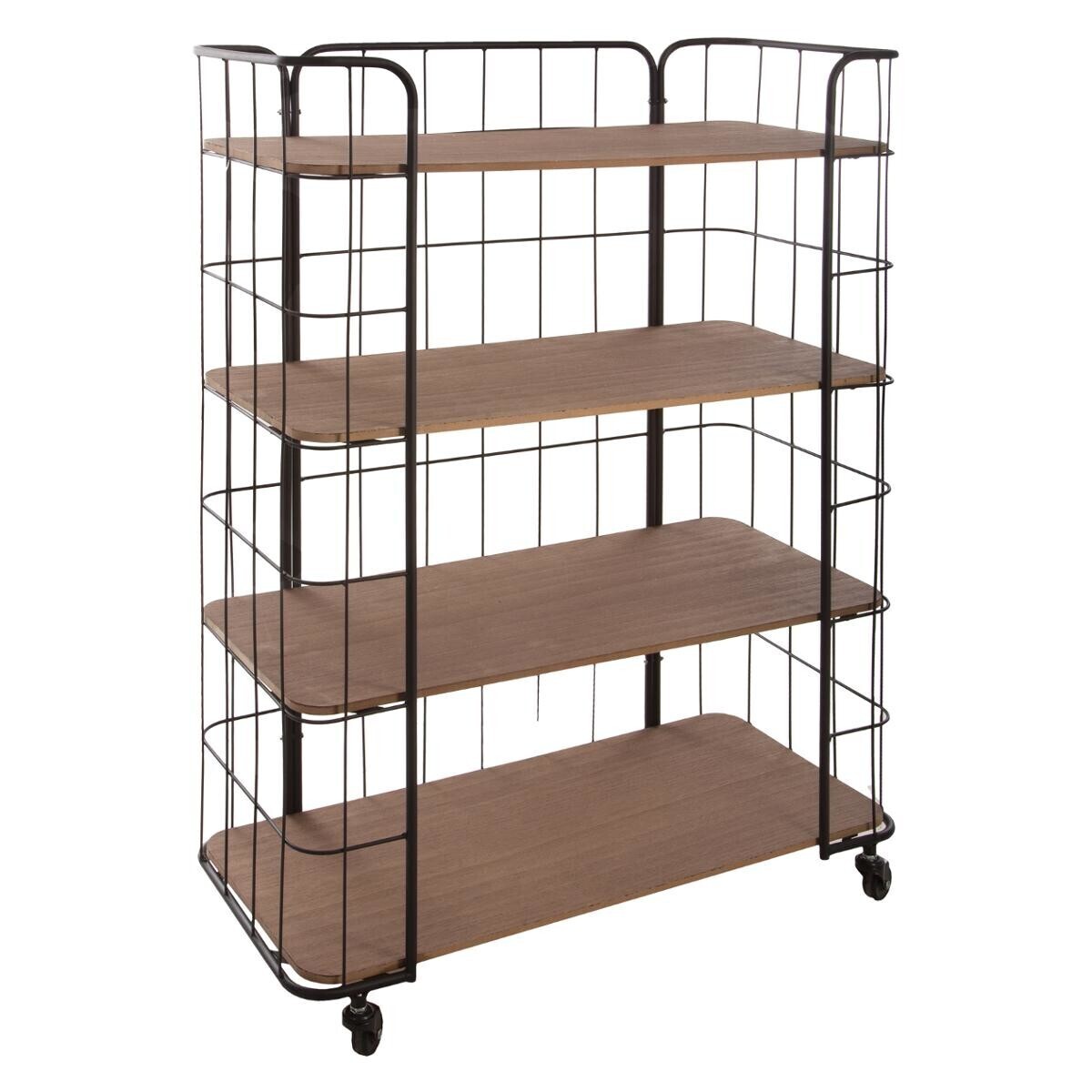 Shelf "Jordi" Brown, H.98 cm