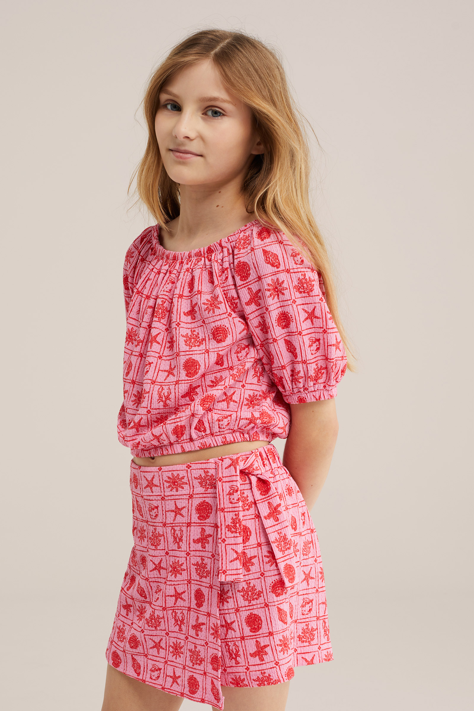 Meisjes top met print