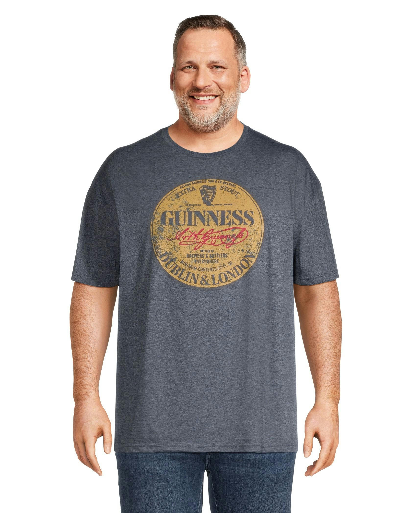 Logo T-Shirt Men's Guinness Crewneck Graphic T Shirt