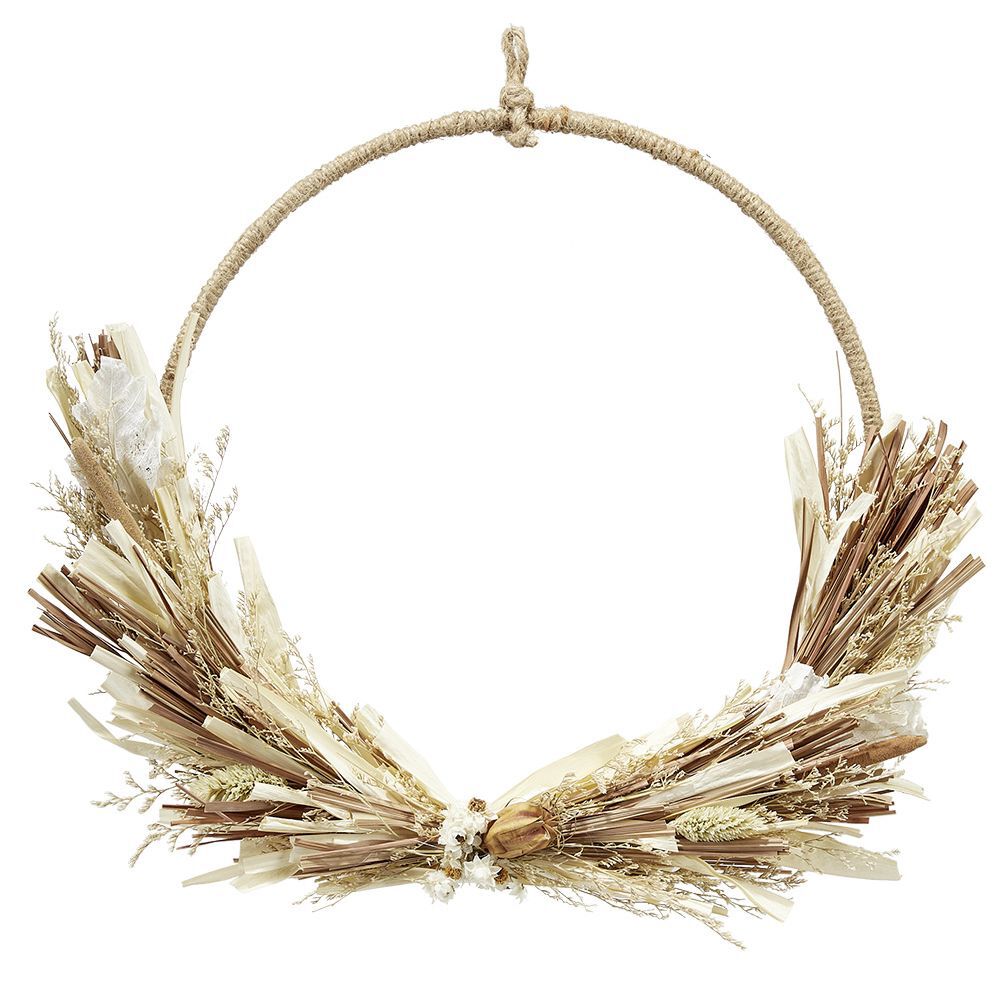 Couronne fleurs séchées Ø32cm