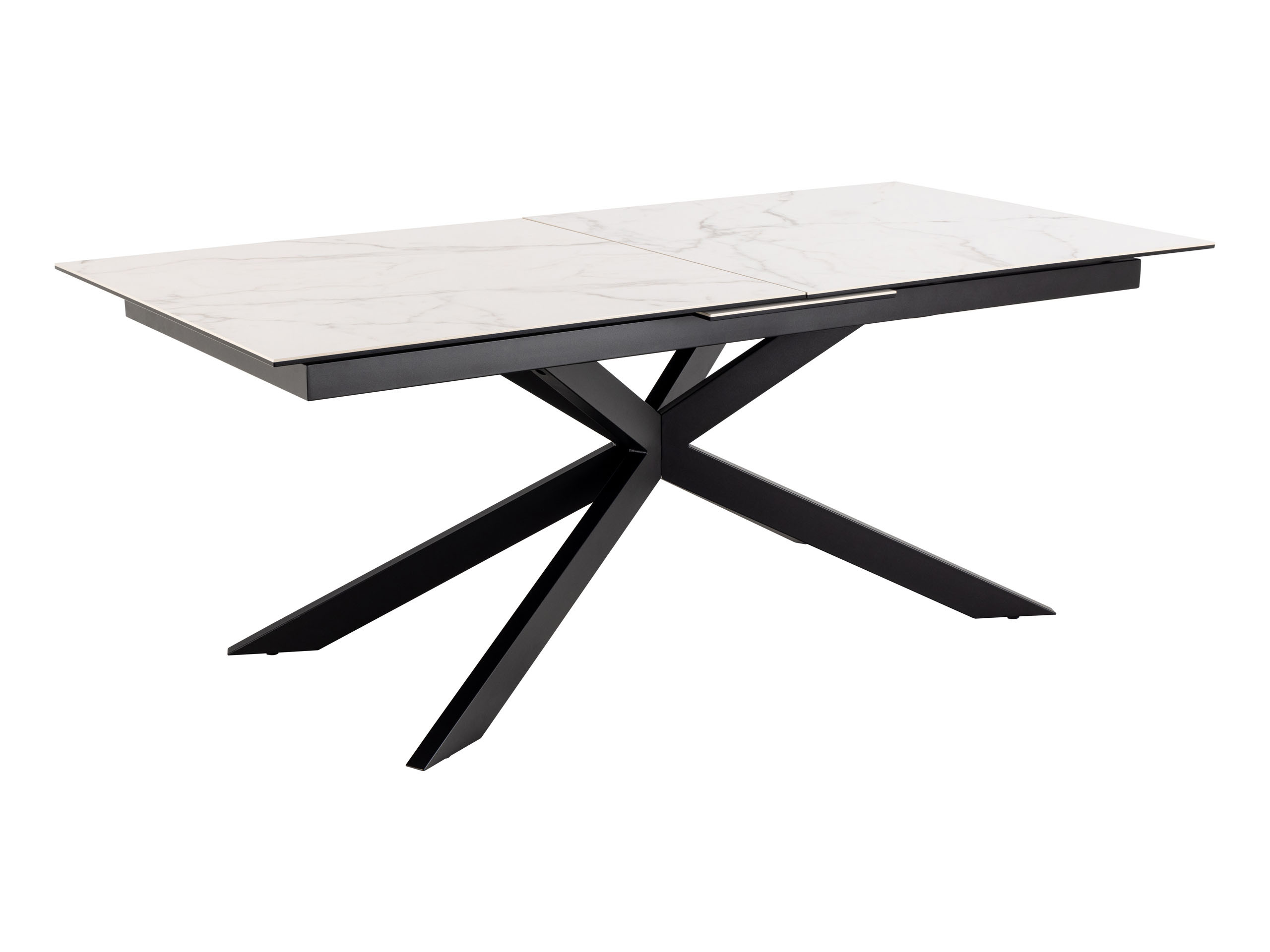 Stół Milano rozkładany ceramiczny white Akranes rough 200–240x100 cm