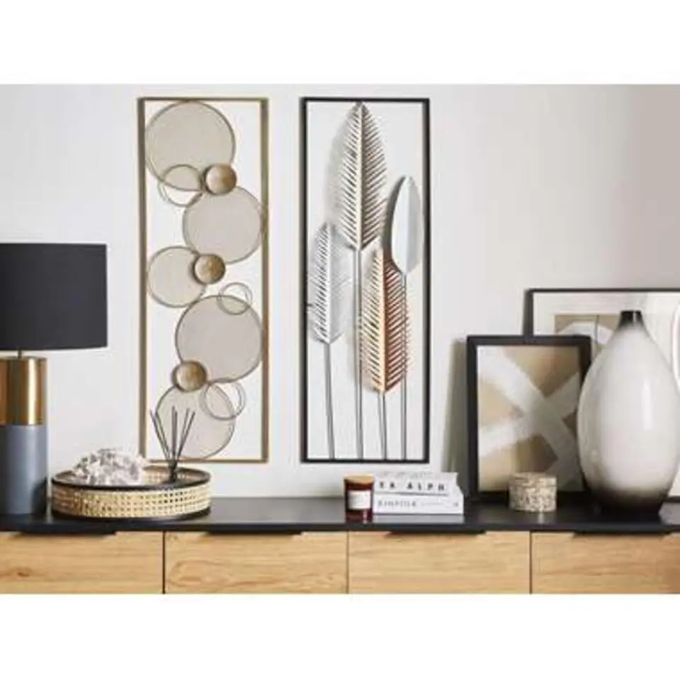 NIOBIUM - Wanddecoratie - Zilver - Metaal