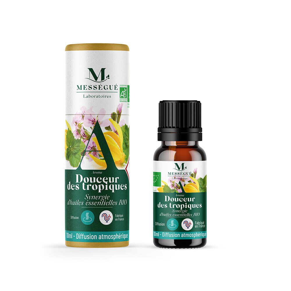 Synergie d'huiles essentielles bio douceur des tropiques Mességué 10ml