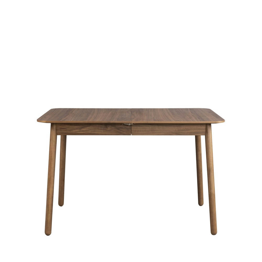 GLIMPS - Table à manger extensible 120-162x80cm bois foncé