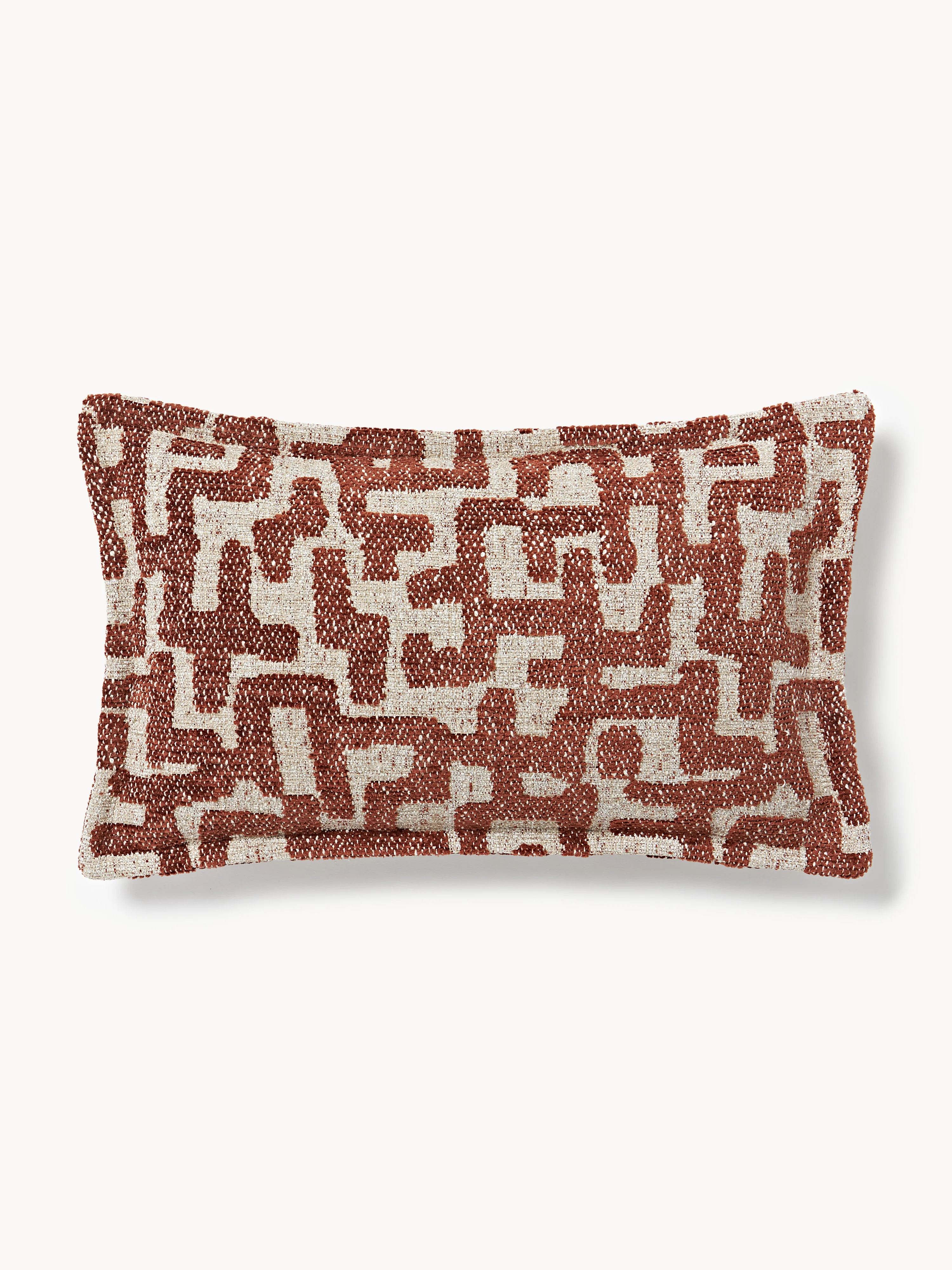 Viskose-Kissen Contia mit gewebtem Jacquard-Muster