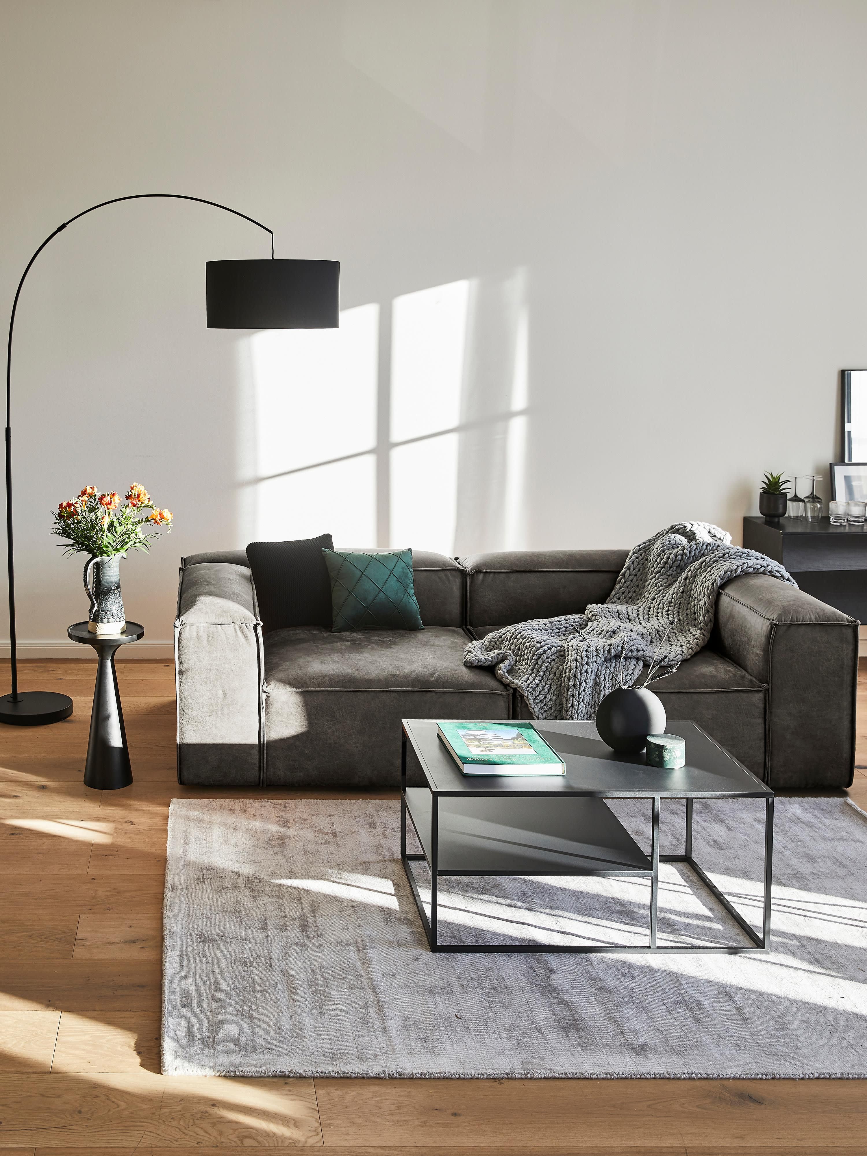 Modulares Sofa Lennon (3-Sitzer) aus recyceltem Leder