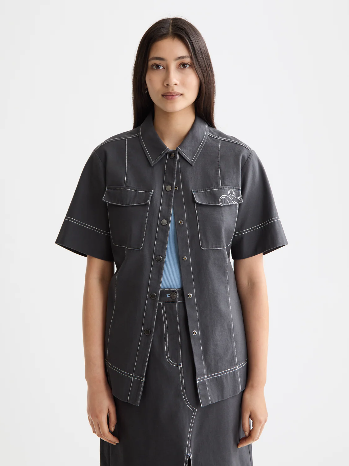Patch Pocket Short Sleeve Shirt