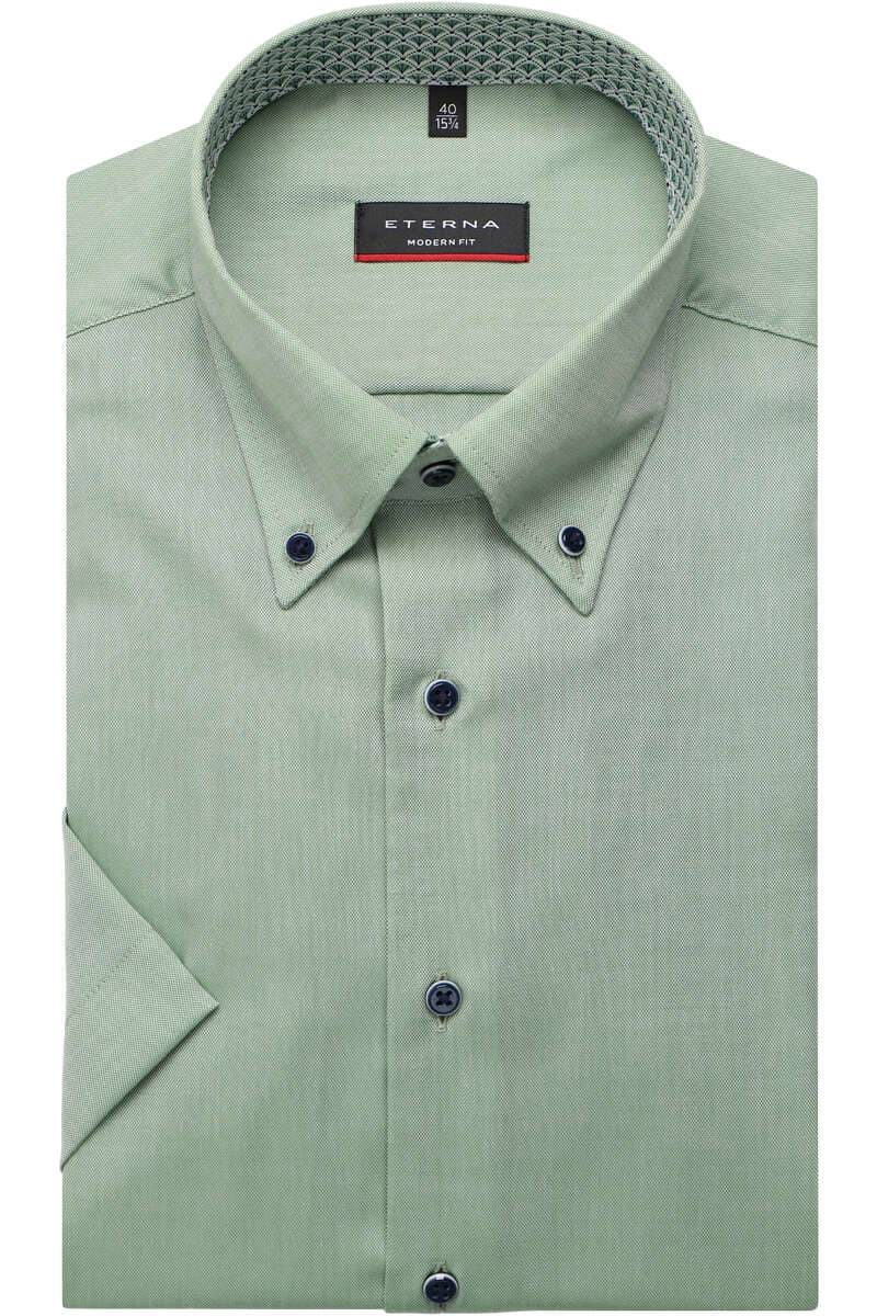 ETERNA Modern Fit Hemd grün, Einfarbig
