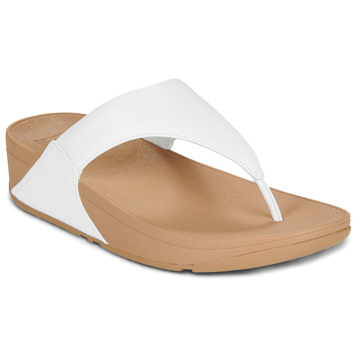 FitFlop - LULU LEATHER TOEPOST - White / Sap