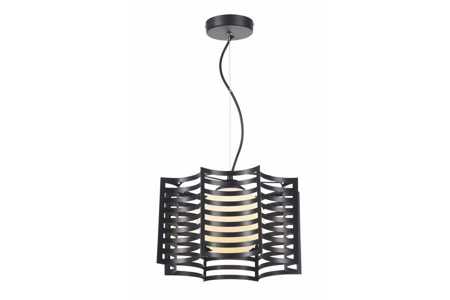 Lampa wisząca czarna Laria 1xE27x40W wym: 120x30x30 cm Reality