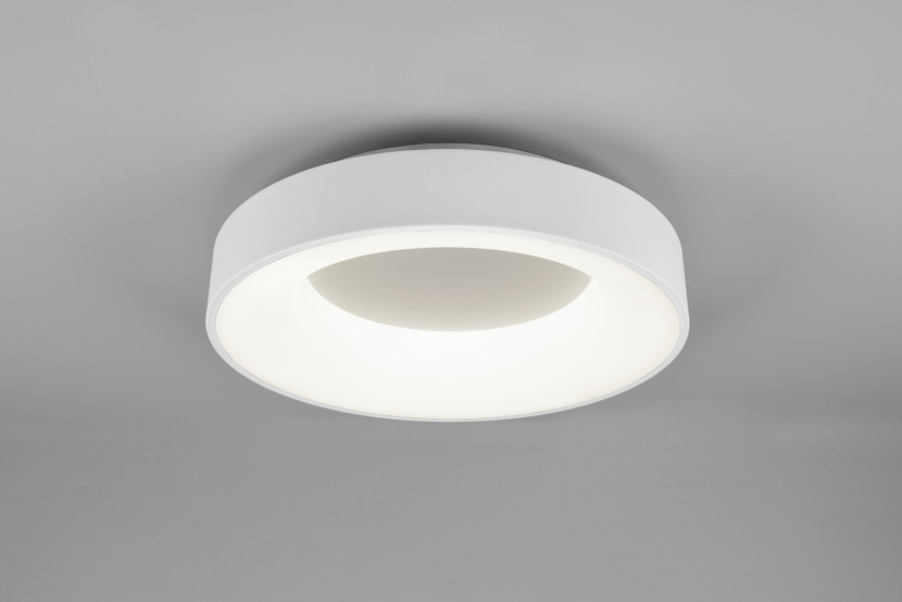 Plafon GIRONAokrągły biały LED 1x27W 45cm 3200lm IP20 Neutralna biel Trio