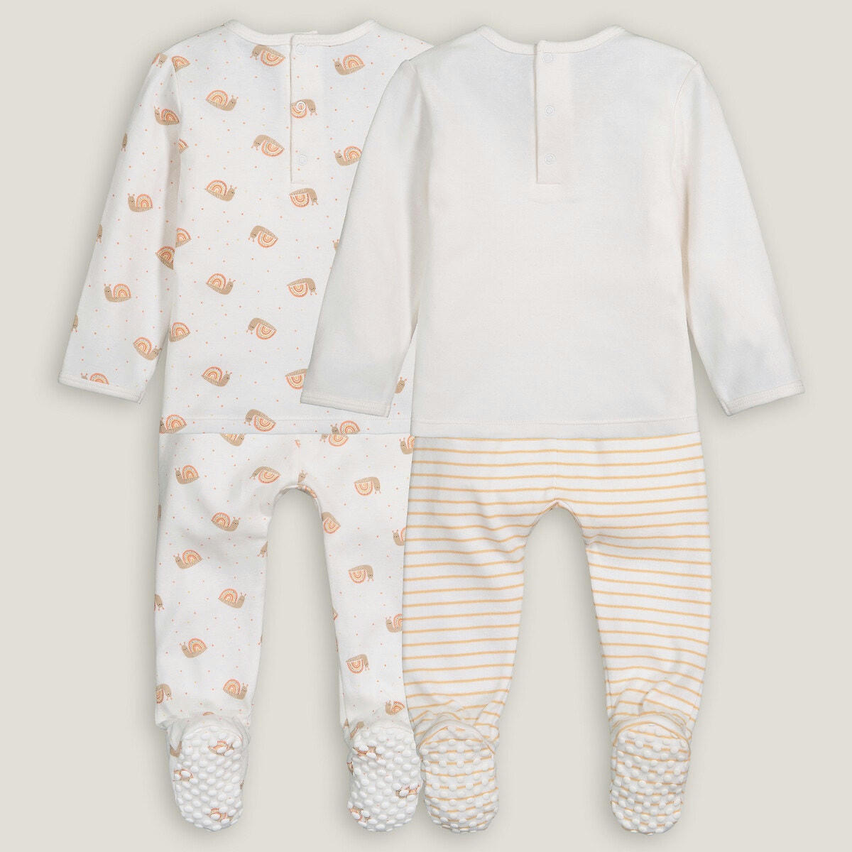 Lot de 2 pyjamas 2 pièces, thème escargot