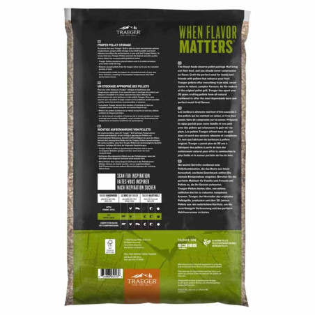 Pellets bois de chêne FSC 9 kg pour barbecue - Traeger