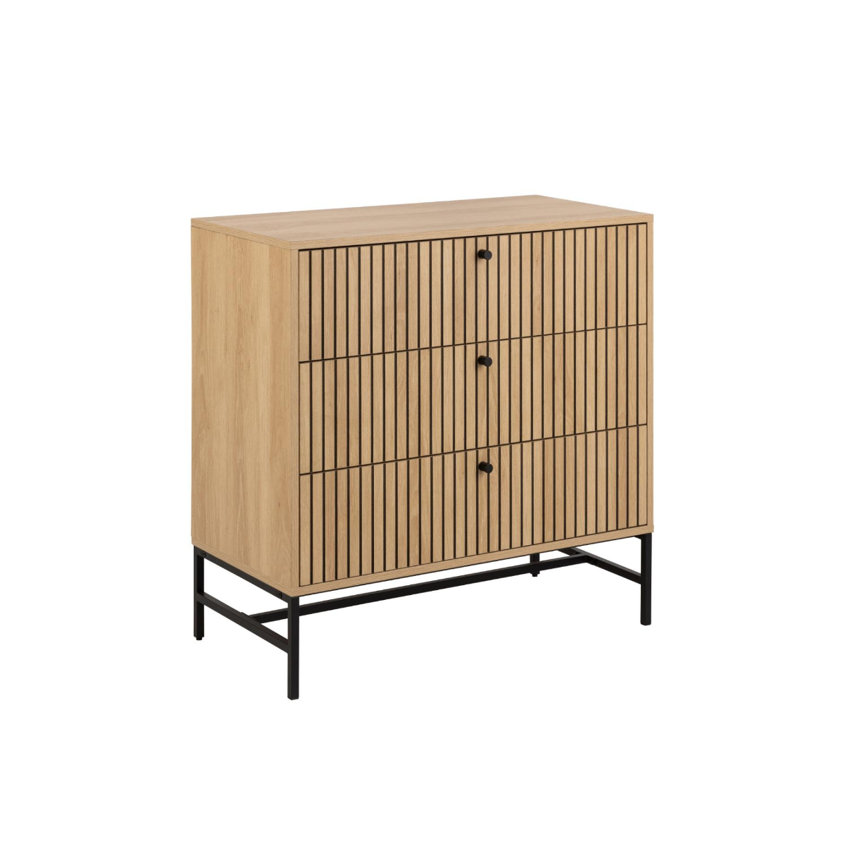 Rebellenclub Dressoir Risley - 81 x 80 cm - Licht Eiken