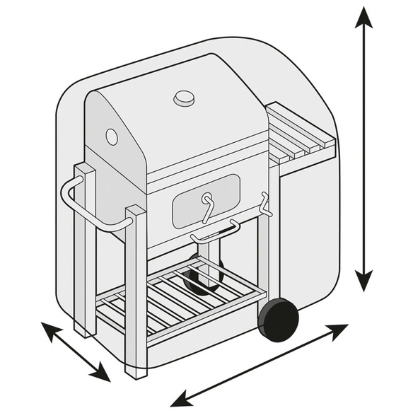 Abdeckhaubefür Grills, anthrazit