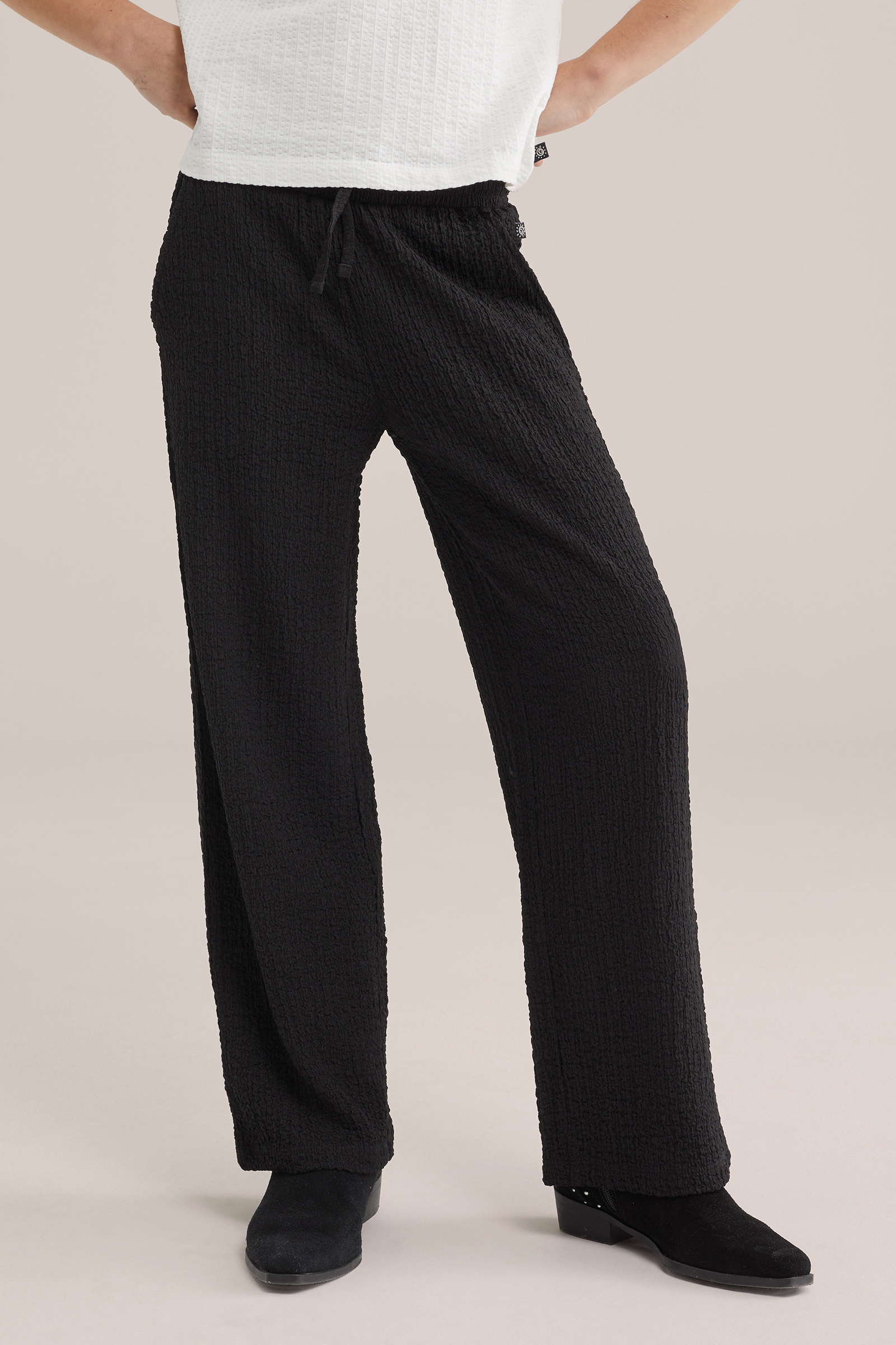 Meisjes straight fit broek