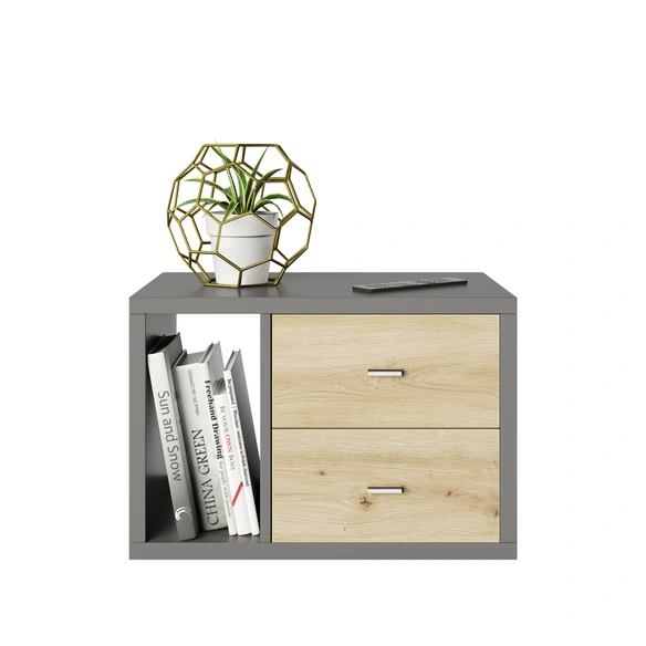 Raumteiler-Regal »Fortuna«, BxHxL: 58 x 39,2 x 34 cm, inkl. Schubladencontainer