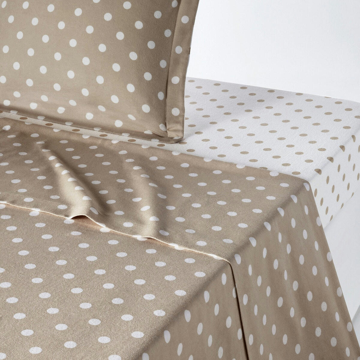 Drap flanelle imprimé pois, Clarisse