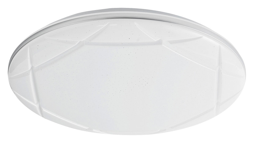 Plafon OSWALD2okrągły biało-srebrny LED 1x24W 40cm 1800lm IP20 Rabalux