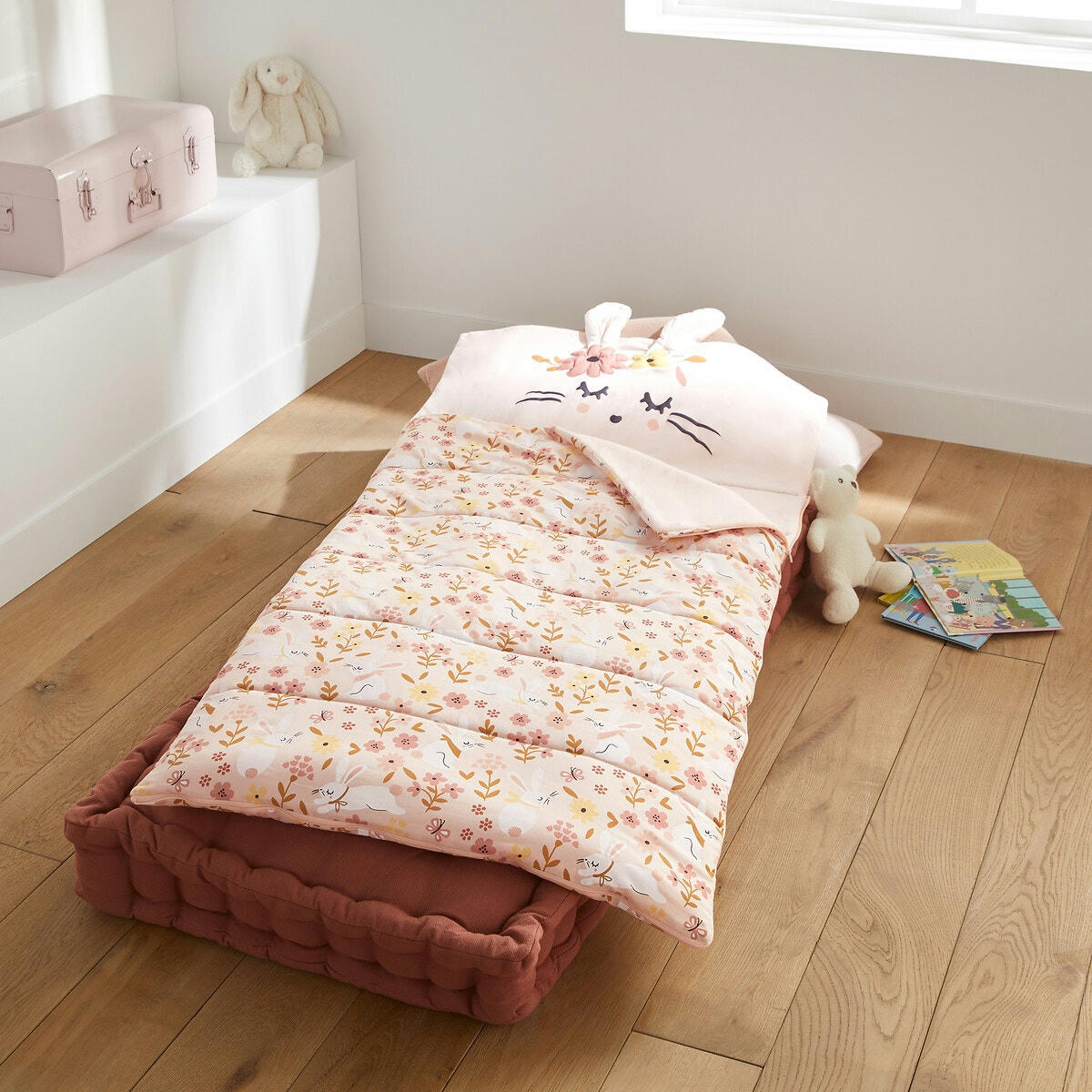 Sac de couchage enfant, Lapin Fleuri