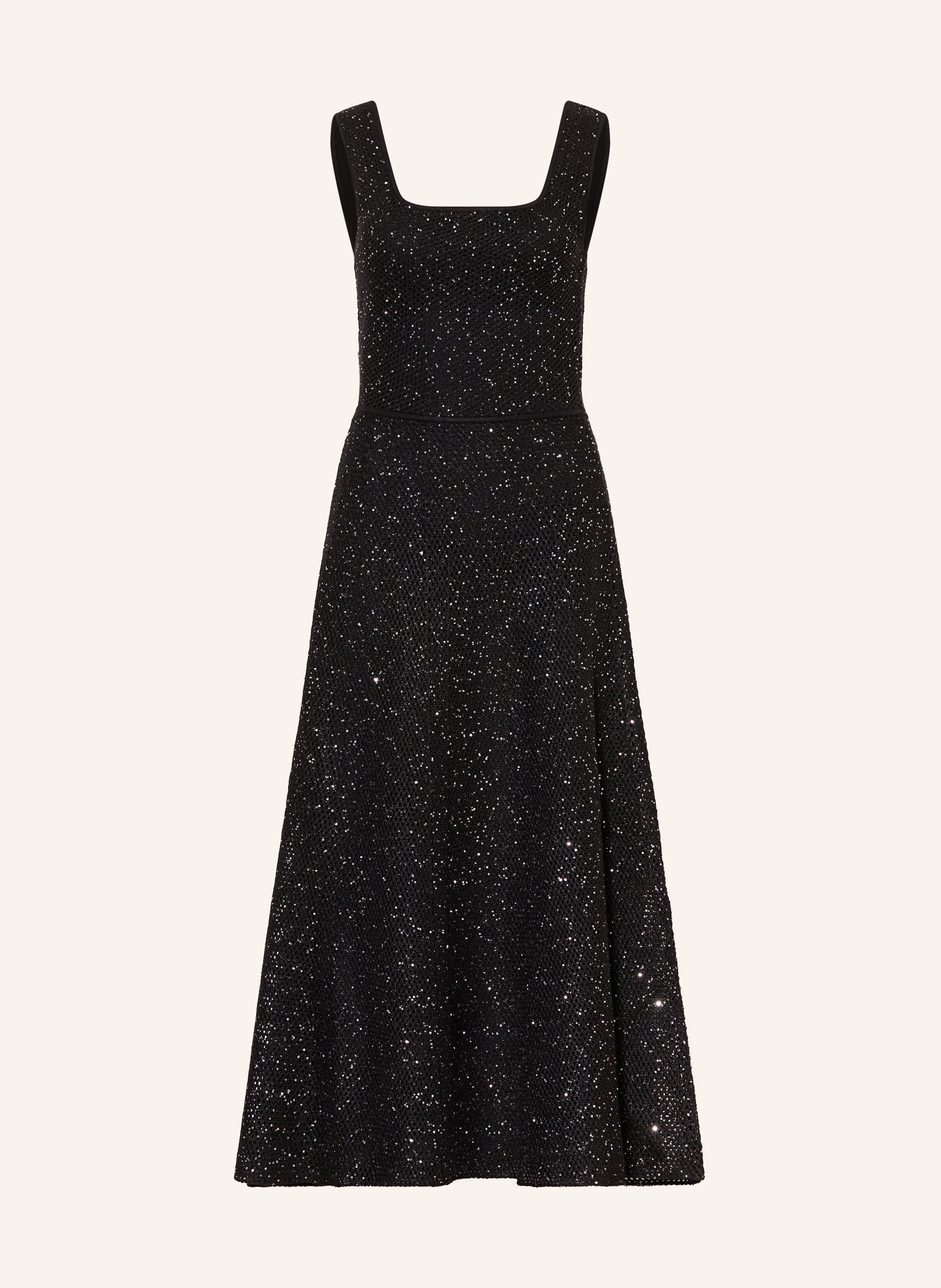 maje Strickkleid mit Pailletten und Glitzergarn