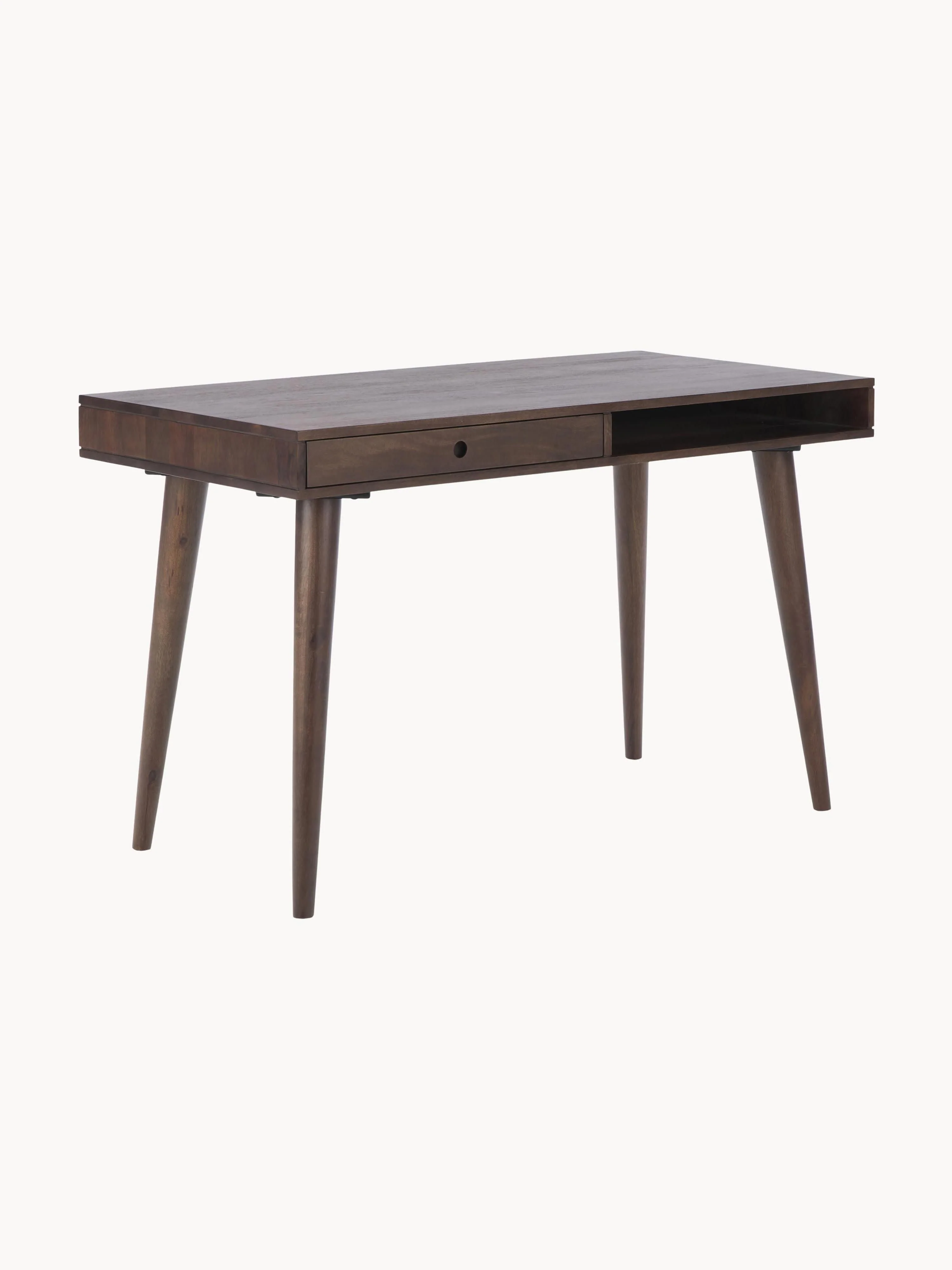 Schreibtisch Tova aus Massivholz mit Schublade