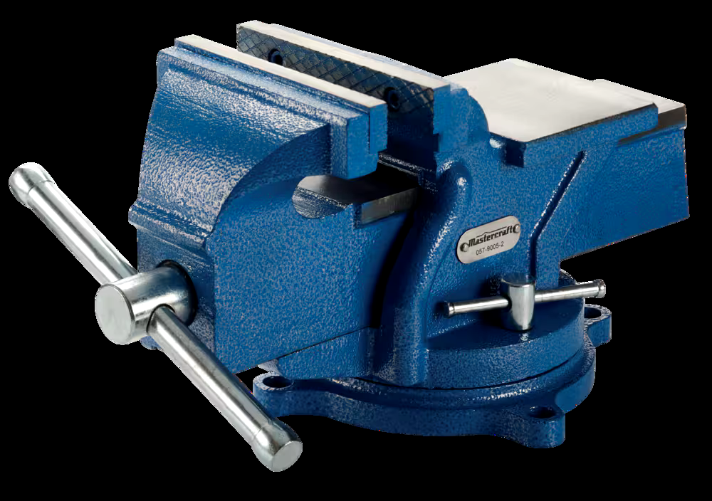 Mastercraft Vise with Swivel Base, 5-in