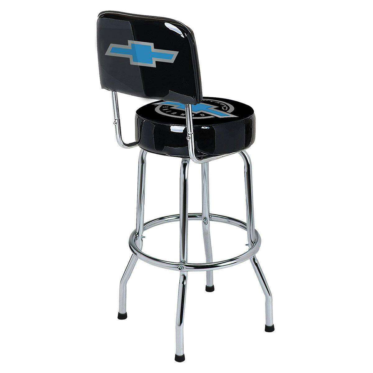 Chevrolet Swivel Bar Stool with Backrest