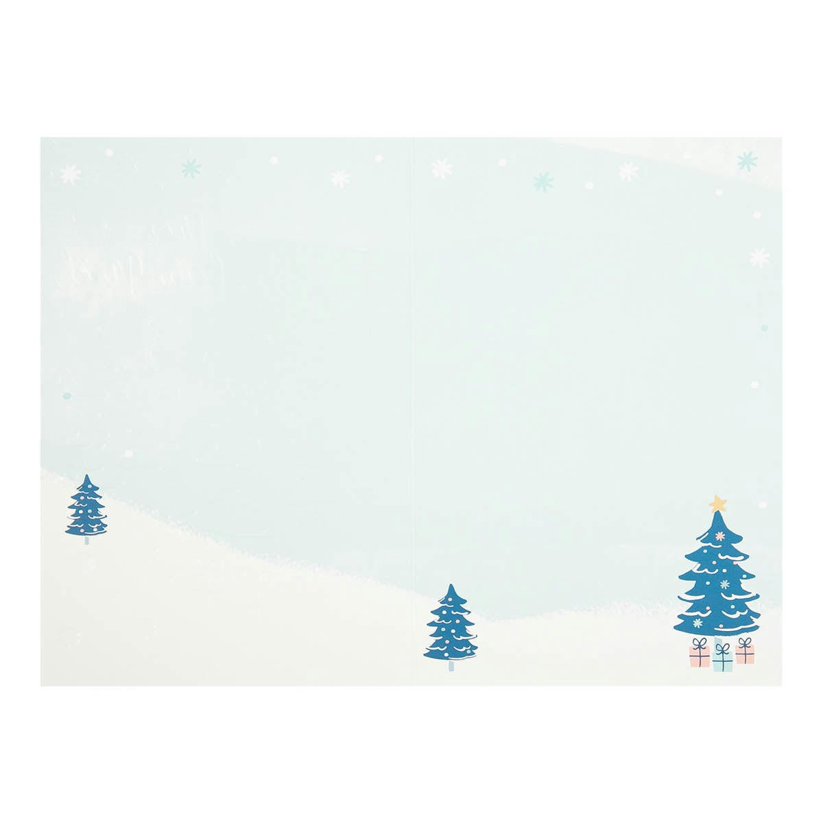 - Carte De Vœux Céleste Trio Sapins
