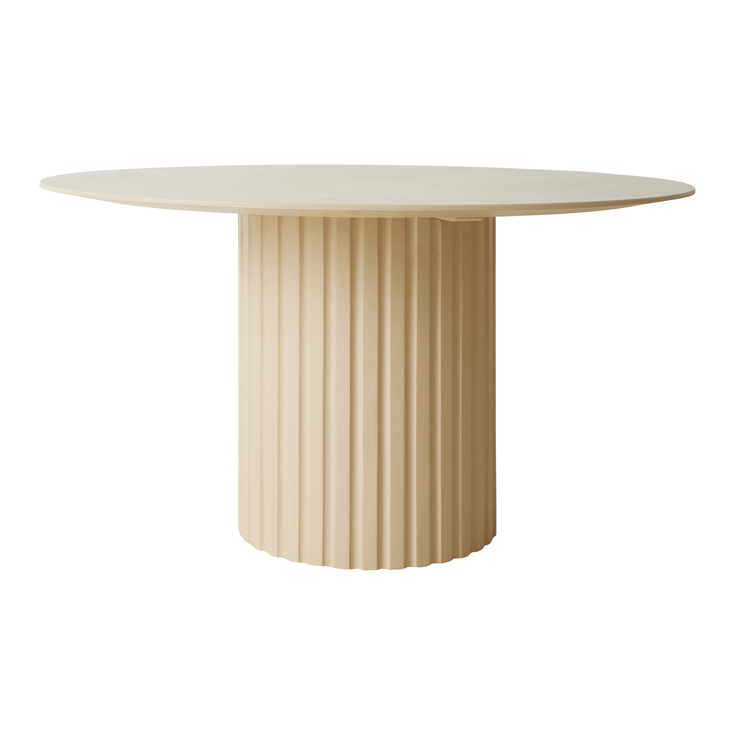HKliving Pillar Eettafel - Ø 140 cm - Cream
