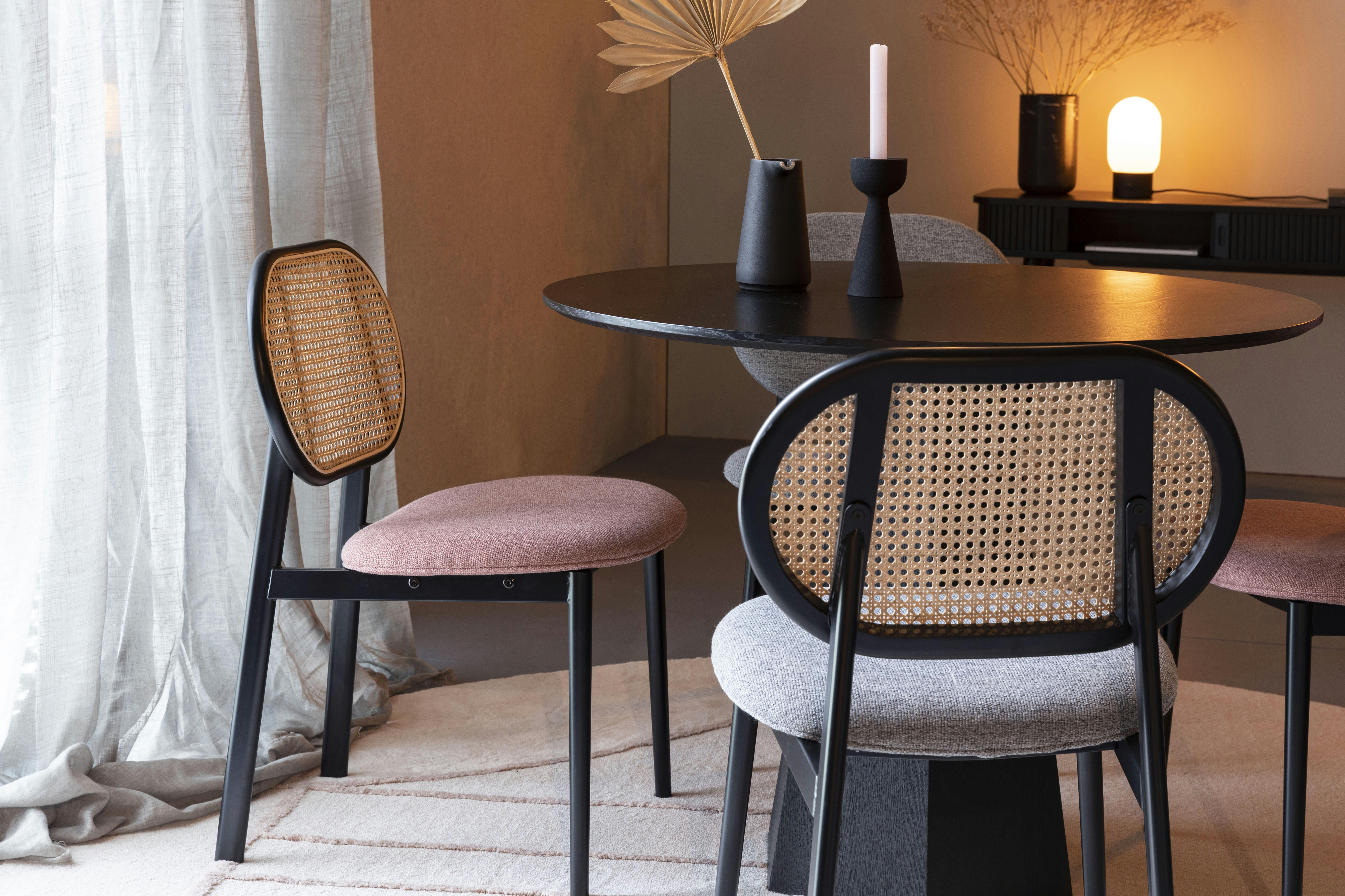 SPIKE - Chaise en rotin beige