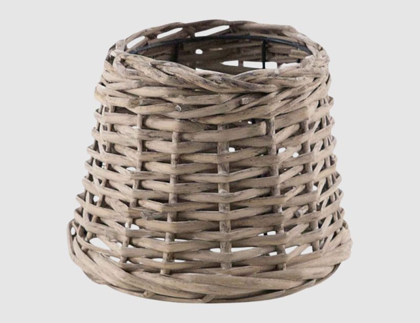 Lampenschirm Vintage Bast Grau