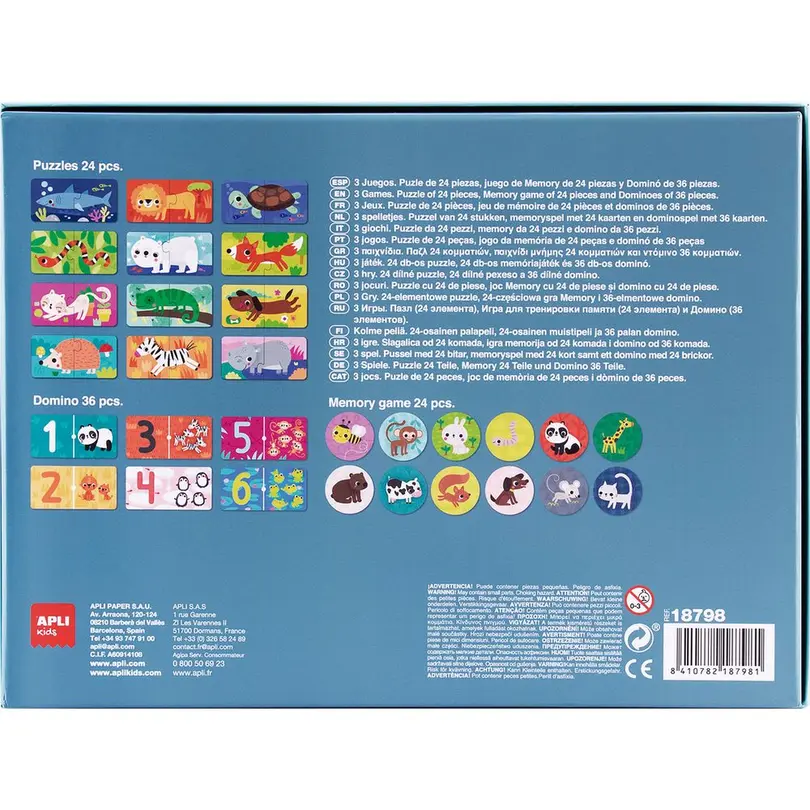 Puzzle 3-teilig Spiele