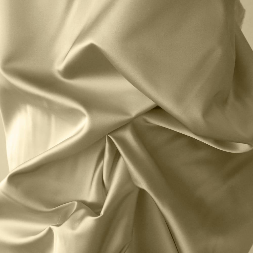 GAMME UNIS SATIN - Drap housse satin de coton 140x190 cm beige