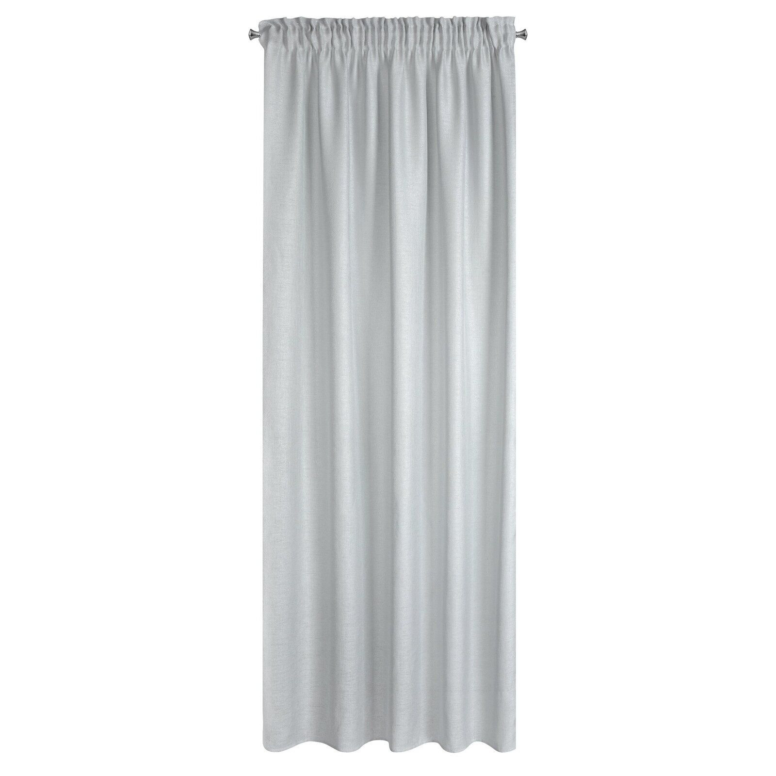 Firana CELINE 140x270 cm srebrna siateczka na taśmie elegancka
