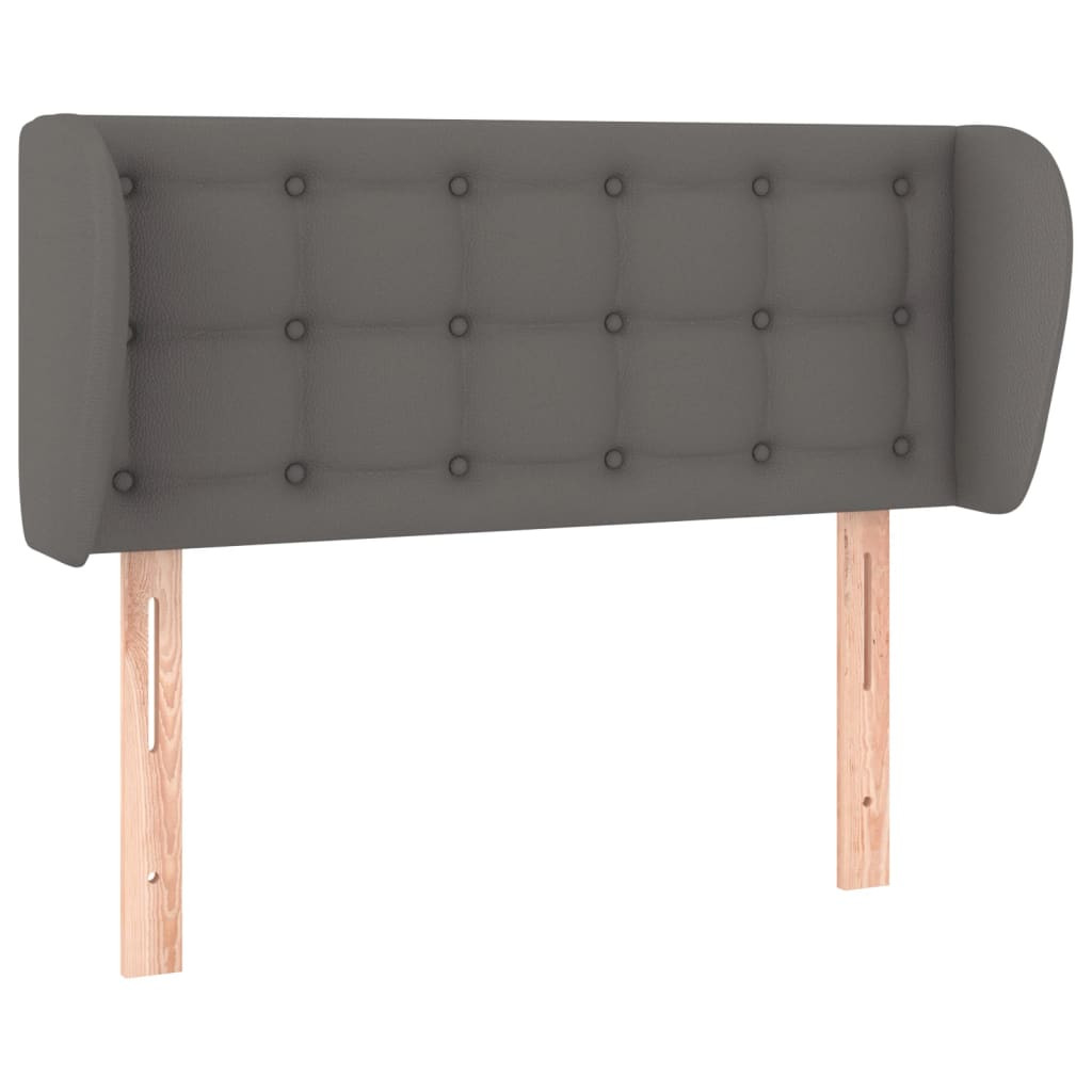 Wezgłowie Szary 103 x 23 x 78/88 cm Sztuczna skóra vidaXL