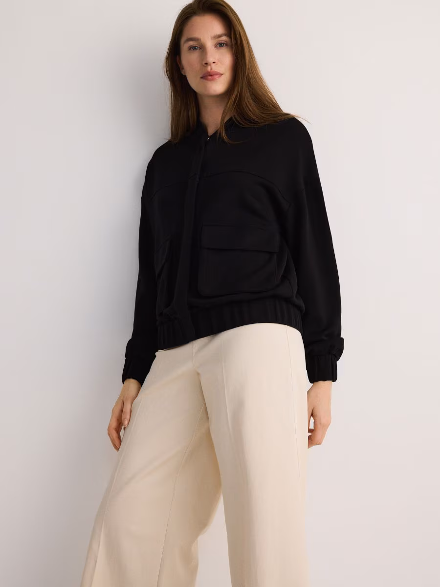 Modal Blend Bomber Jacket