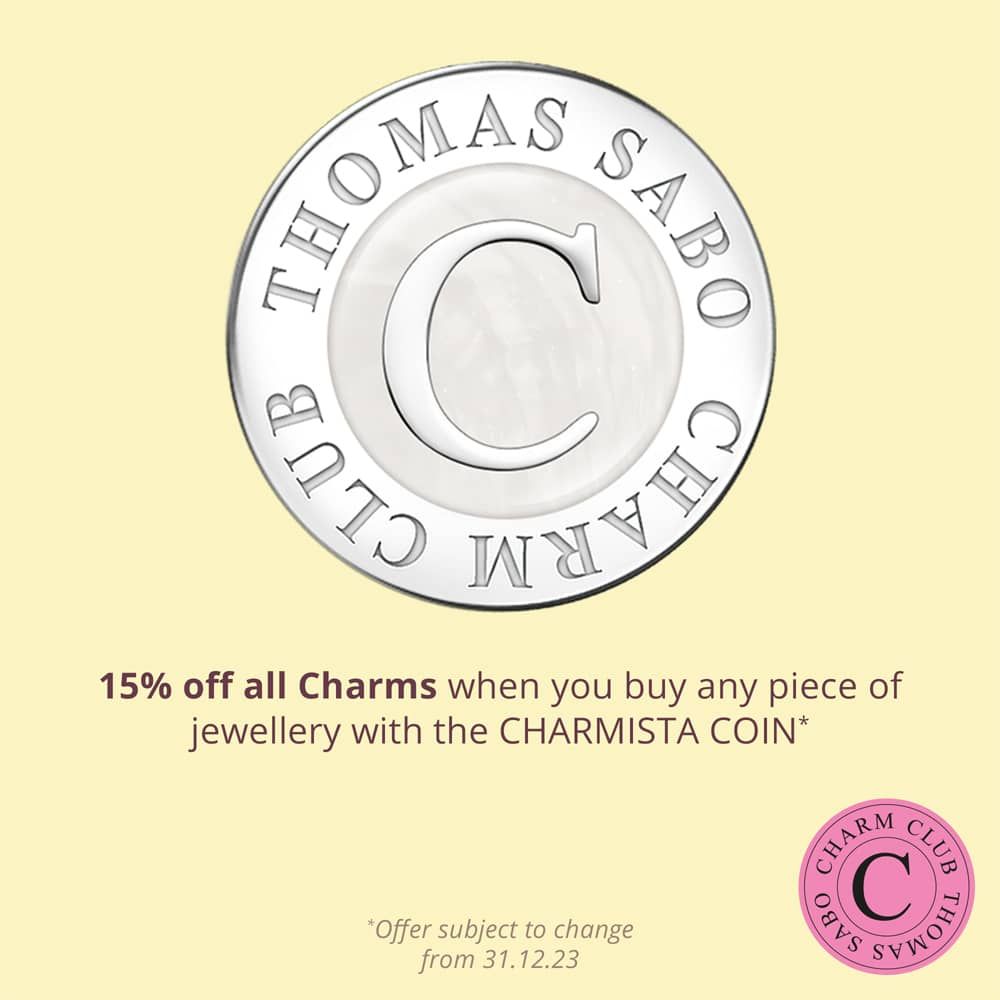 THOMAS SABO Gold Plated Purple Cold Enamel JOY Charm 2007-565-13