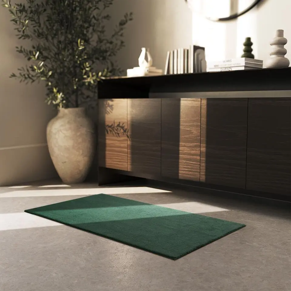 tectake? Kortpolig vloerkleed Soft Zone 60 x 110 cm - Groen